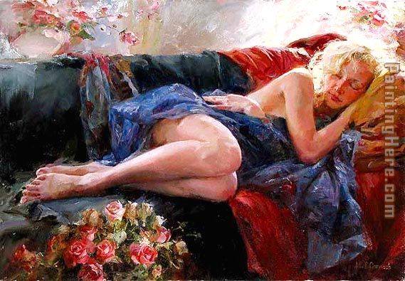 Sleeping Beauty painting - Garmash Sleeping Beauty art painting